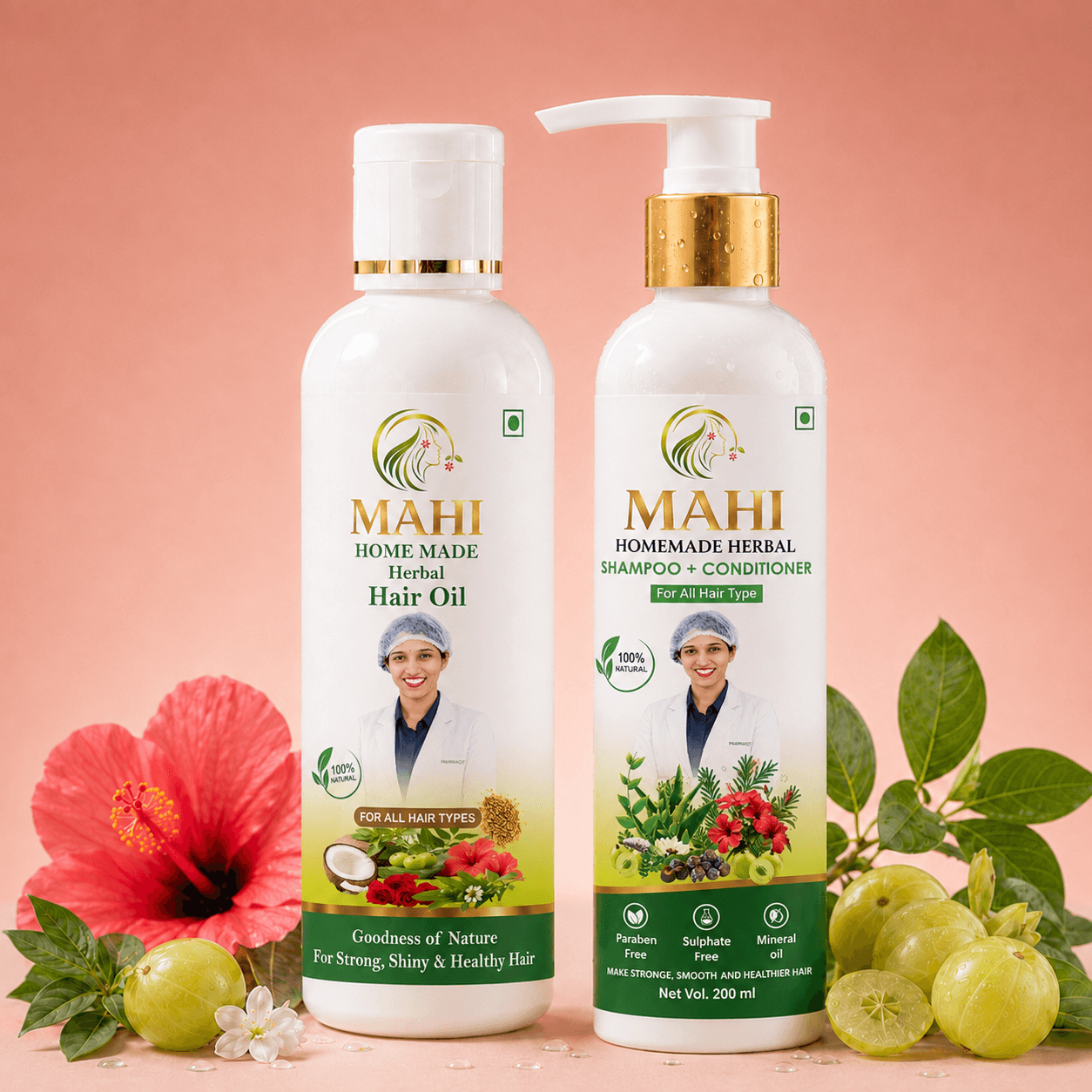 Hair Oil + Shampoo + Conditioner Combo