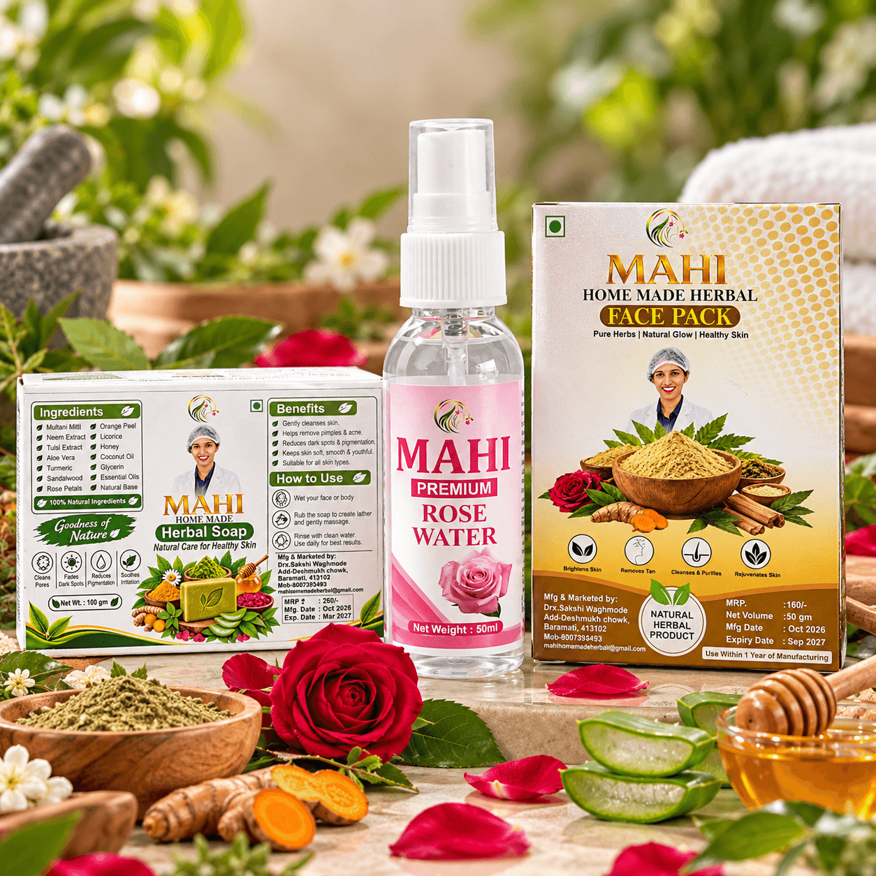Natural Skincare Combo Pack (3 in 1)