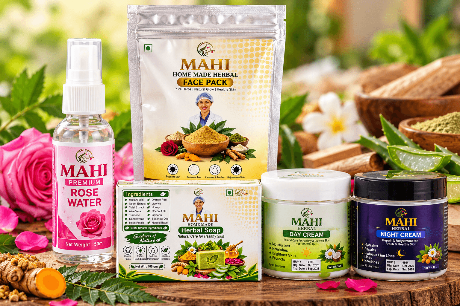 Complete Herbal Skincare Combo – 5 in 1